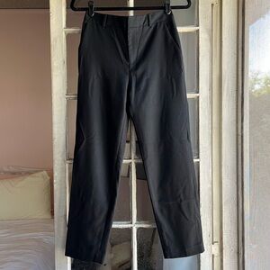 Club Monaco Classic Black Wool Blend Trousers